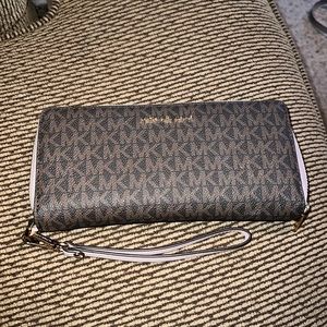 Micheal Kors Logo Travel Wallet.  Like New
